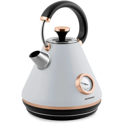Berdsen 370102 Rýchlovarná kanvica BD-701 s teplomerom 1,7 l - sivá