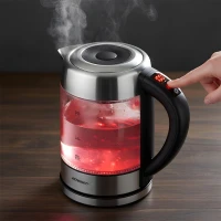 Berdsen BD-714 Sklenená rýchlovarná kanvica s reguláciou teploty, 1,7 l, 2200 W
