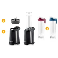 Berdsen 375200 Smoothie mixér BD-752 350 W - čierny