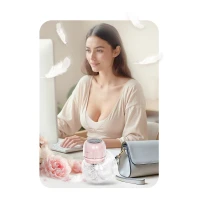 Nukido NK-963 Třífázová elektrická odsávačka mateřského mléka, růžová