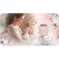 Nukido NK-963 Třífázová elektrická odsávačka mateřského mléka, růžová