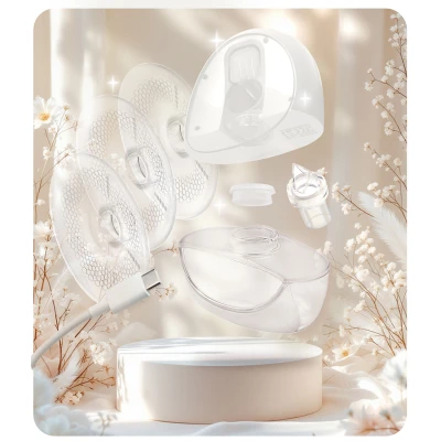 Nukido NK-964 Elektrická odsávačka mateřského mléka třífázová, bílá