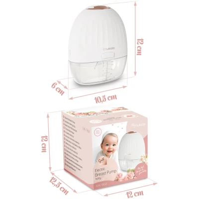 Nukido NK-964 Elektrická odsávačka mateřského mléka třífázová, bílá