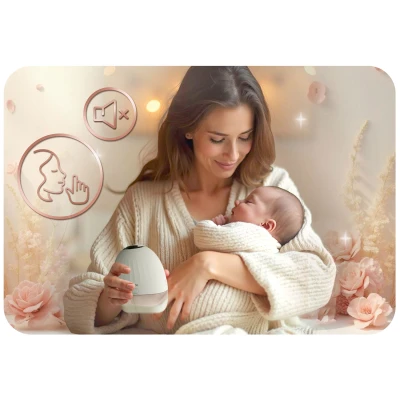 Nukido NK-964 Elektrická odsávačka mateřského mléka třífázová, bílá