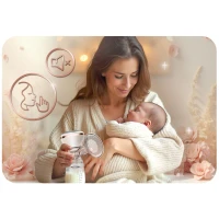 Nukido NK-960 Elektrická třífázová odsávačka mateřského mléka, bílá