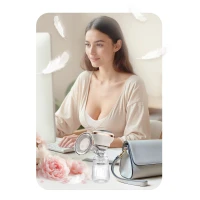 Nukido NK-960 Elektrická třífázová odsávačka mateřského mléka, bílá