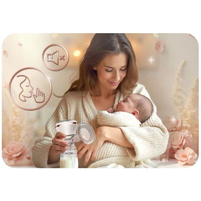 Nukido NK-960 Elektrická třífázová odsávačka mateřského mléka, bílá