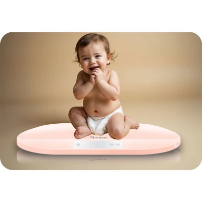 Nukido NK-950 Elektronická kojenecká váha, růžová
