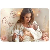 Nukido NK-961 Elektrická třífázová odsávačka mateřského mléka, bílá