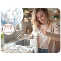 Nukido NK-961 Elektrická třífázová odsávačka mateřského mléka, bílá