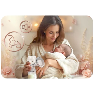 Nukido NK-961 Elektrická třífázová odsávačka mateřského mléka, bílá