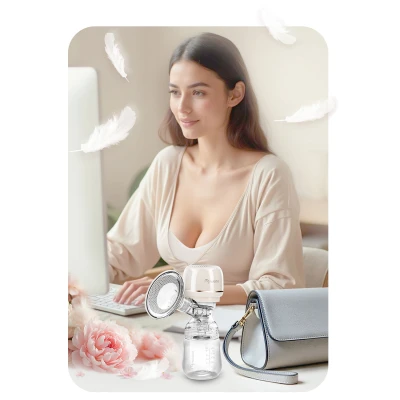 Nukido NK-961 Elektrická třífázová odsávačka mateřského mléka, bílá