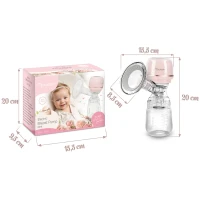 Nukido NK-961 Elektrická odsávačka mateřského mléka třífázová, růžová