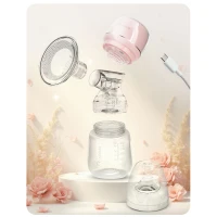 Nukido NK-961 Elektrická odsávačka mateřského mléka třífázová, růžová