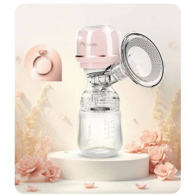 Nukido NK-961 Elektrická odsávačka mateřského mléka třífázová, růžová