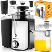 Odšťavovač Berdsen BD-750 1000 W, 85 dB, 1,4 l + 0,5 l, čierny a strieborný