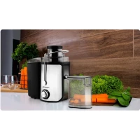 Odšťavovač Berdsen BD-750 1000 W, 85 dB, 1,4 l + 0,5 l, čierny a strieborný