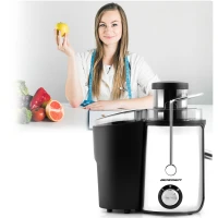 Odšťavovač Berdsen BD-750 1000 W, 85 dB, 1,4 l + 0,5 l, čierny a strieborný