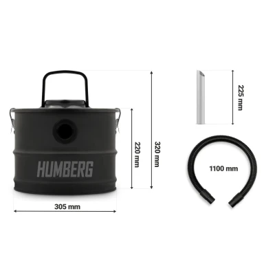 Humberg HM-404 Vysávač na popol z krbu 15 l, 1200 W