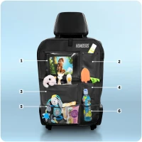 Humberg HM-993 Organizér na sedadlo do auta se stolkem 61 × 47 cm, černý