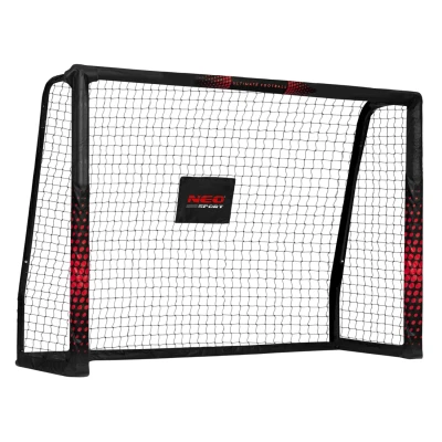 Futbalová bránka Neo-Sport NS-463 180 x 120 x 60 cm, čierna a červená