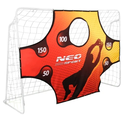 Neo-Sport 1455 Fotbalová branka 245 x 155 x 80 cm + terčová plachta