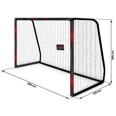 Neo-Sport NS-473 Fotbalová branka 300 x 200 x 120 cm, černo-červená