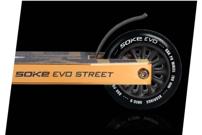 SOKE 1644 EVO Street Freestyle kolobežka, zlatá