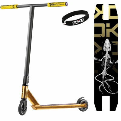 SOKE 1644 EVO Street Freestyle kolobežka, zlatá