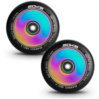SOKE 1668 Kolečka na koloběžku 110 mm plná Rainbow - 2 ks