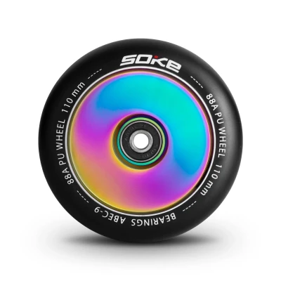 SOKE 1668 Kolečka na koloběžku 110 mm plná Rainbow - 2 ks