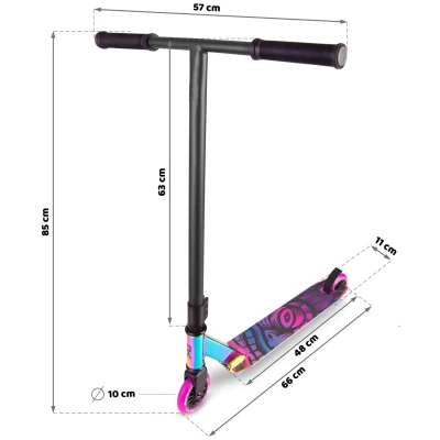 SOKE 1645 Freestyle kolobežka EVO STREET black neochrome