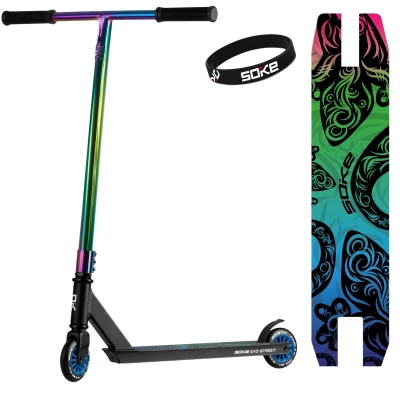 SOKE 1647 Freestyle kolobežka EVO Street Black Rainbow