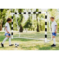 Neo-Sport NS-465 Fotbalová branka 300 x 200 x 90 cm, černo-bílá