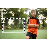 Neo-Sport NS-465 Fotbalová branka 300 x 200 x 90 cm, černo-bílá