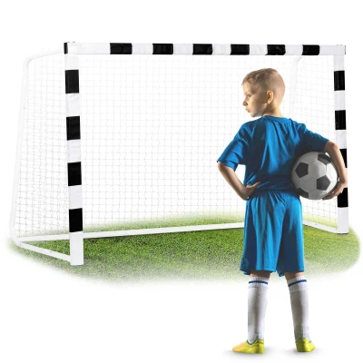 Neo-Sport NS-465 Fotbalová branka 300 x 200 x 90 cm, černo-bílá