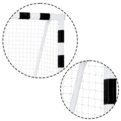 Neo-Sport NS-465 Fotbalová branka 300 x 200 x 90 cm, černo-bílá