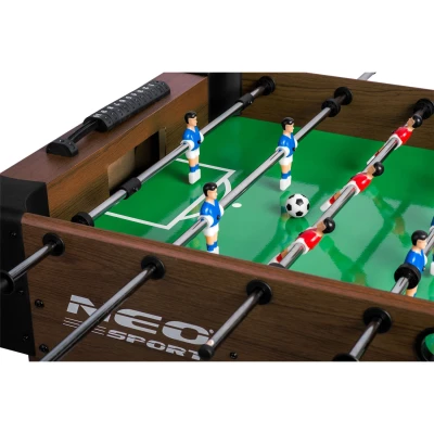 Neo-Sport NS-804 Stolný futbalový stôl, 118×61×79 cm, tmavohnedý