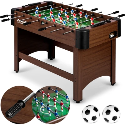 Neo-Sport NS-804 Stolný futbalový stôl, 118×61×79 cm, tmavohnedý