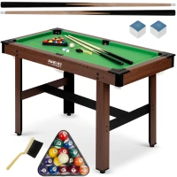 Neo-Sport NS-807 Biliardový stůl, 122 × 61 × 76 cm, tmavě hnědý