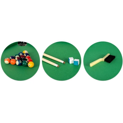 Neo-Sport NS-807 Biliardový stůl, 122 × 61 × 76 cm, tmavě hnědý