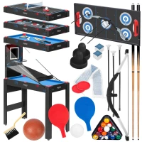 Neo-Sport NS-810 Stůl na hry 5 v 1, 92 × 46 × 73 cm, černý