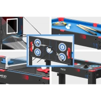 Neo-Sport NS-810 Stůl na hry 5 v 1, 92 × 46 × 73 cm, černý