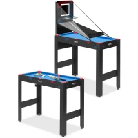 Neo-Sport NS-810 Stůl na hry 5 v 1, 92 × 46 × 73 cm, černý