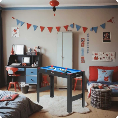 Neo-Sport NS-810 Stůl na hry 5 v 1, 92 × 46 × 73 cm, černý