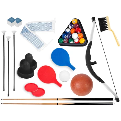 Neo-Sport NS-810 Stůl na hry 5 v 1, 92 × 46 × 73 cm, černý