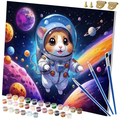 Massido 699000 Obraz k malování podle čísel 40×50 cm, Astronaut