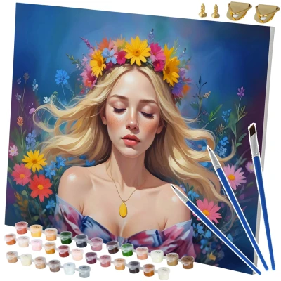 Massido 699005 Obraz pro malování podle čísel 40×50 cm, Portrét ženy