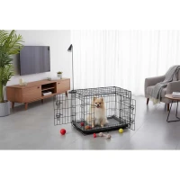Pethaus PH-200 Kovová kennelová klec pro psa s pelíškem , 75,5 × 48 × 54 cm