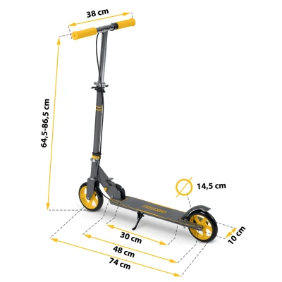 Ricokids 765603 Kolobežka Kodi, sivá-oranžová